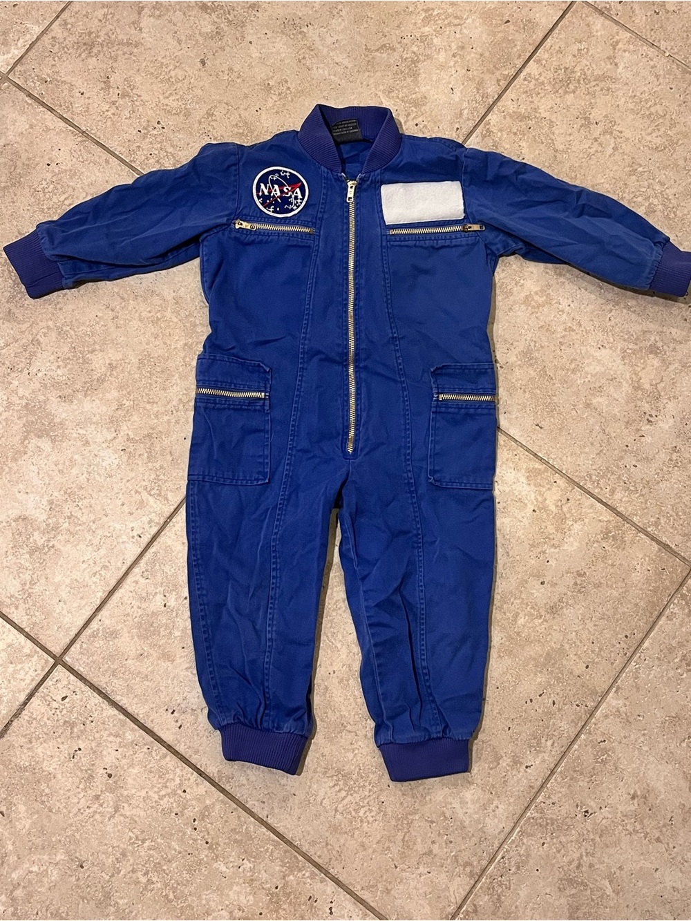 Certified Kid NASA 4T Overalls Onesie Halloween Costume Boys VTG Cotton WOW